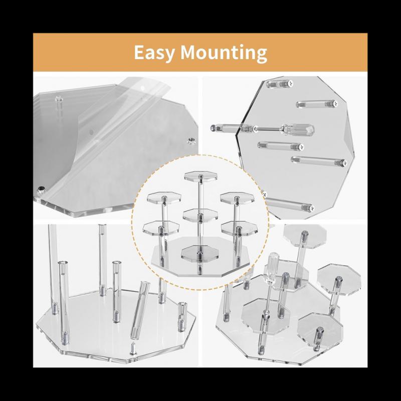 Acryl Risers Display Stand, 7-Tier Parfüm Organisator Und Cupcake Stand, Storage Display Stand Für Sammlerstücke Und Kunsthandwerk