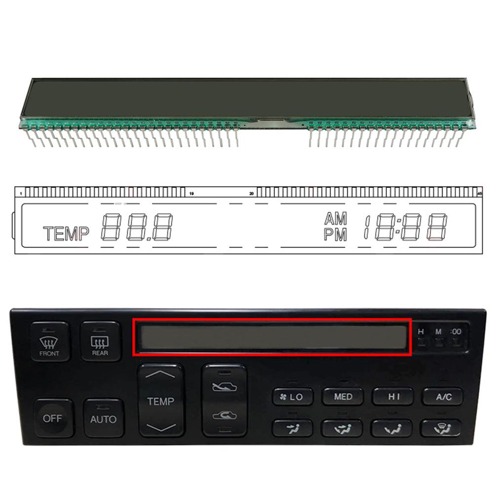 LCD Display For Lexus LS400 A/C Climate Control Unit Display 1990-1992 45 Pins LHD Left Hand Driver Instrument Cluster
