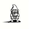 Stylish 1pc Metal Gnome Charming Sweet Garden Figurine Rustic Decor for Outdoor Home Garden a Fashionable Housewarming Present