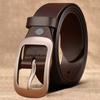 Retro Men's Pin Buckle Belt Trendy Fashion Cowhide Belt Versatile Middle Aged and Young Jeans Belt