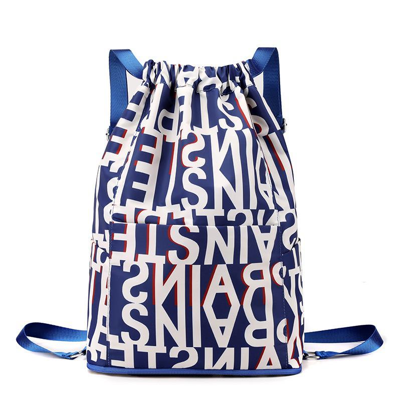 Lightweight Foldable Drawstring Backpack for Travel and Sports Fitness