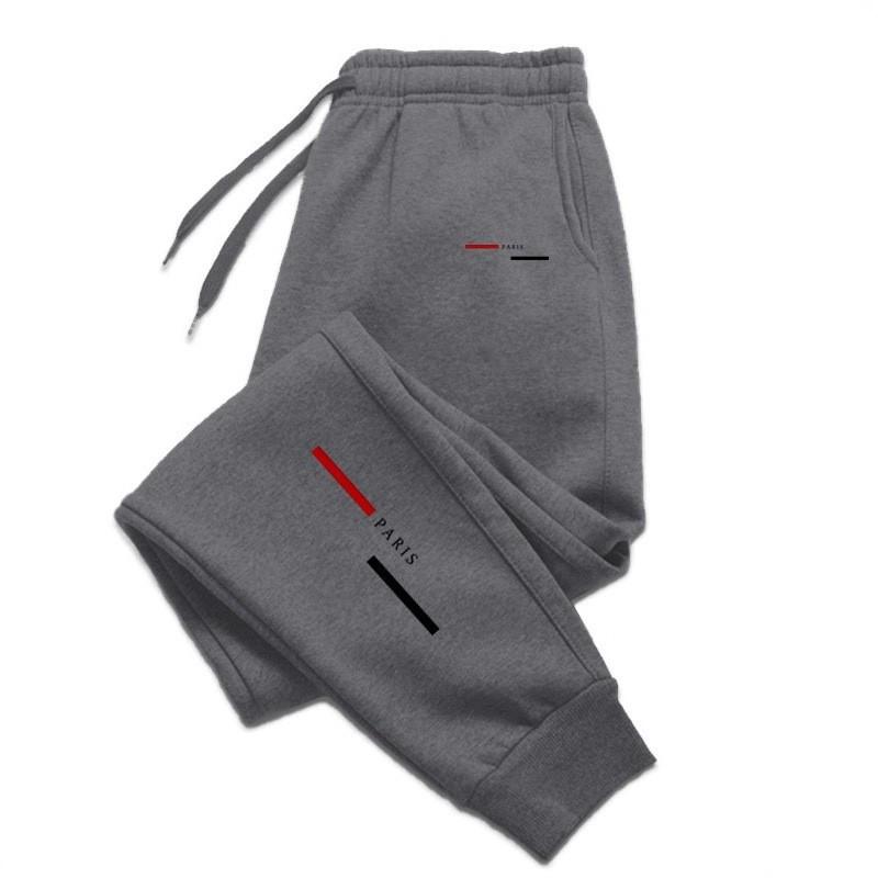 Mens Printed Jogger Sweatpants Warm Casual Loose Fit Sports Trousers