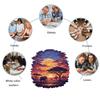 Sunset scenery on the grassland Wooden Puzzle, High Difficulty Toys Puzzle, Concentration Training For Adults