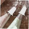 STOBOK 6-Piece Piping Tip Protector Caps, Piping Tip Nozzle Caps, Cake Piping Tip Sleeves, Protective Piping Tip Covers, White Silica Gel