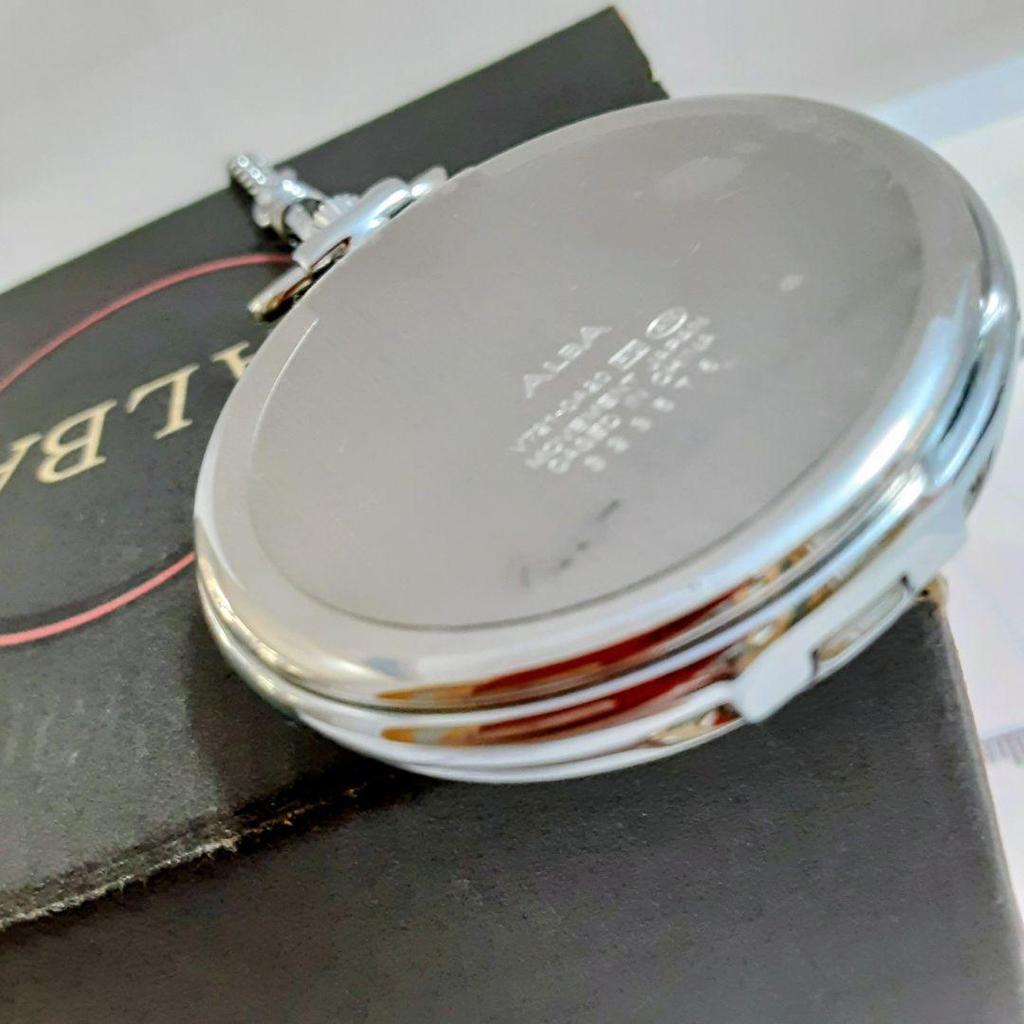 [USED] Seiko ALBA SUCCESS Pocket Watch in Silver with Hunter Case