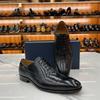 European And American Summer New Men'S Fashion Dress Business Casual Leather Shoes British Retro Flat Head Leather Shoes Men'S Shoes