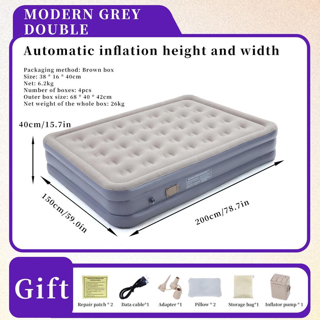 Outdoor Automatic Inflatable Tent with Thickened Camping Air Mattress