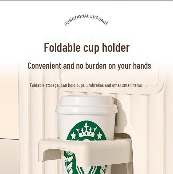 Women's High-Value Sturdy 20/24-Inch Mother-Child Trolley Case with Combination Lock for Travel