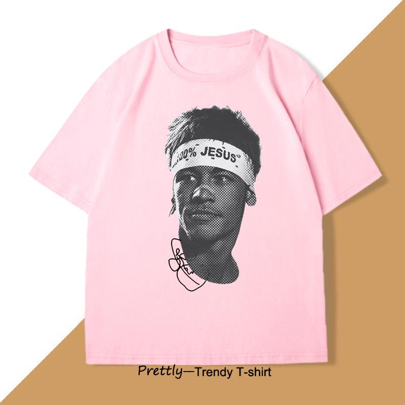 Neymar American Football Star Print T-shirt Men Cotton Short-sleeved T Shirt Unisex Athleisure Print Fashion Oversize Casual Tee