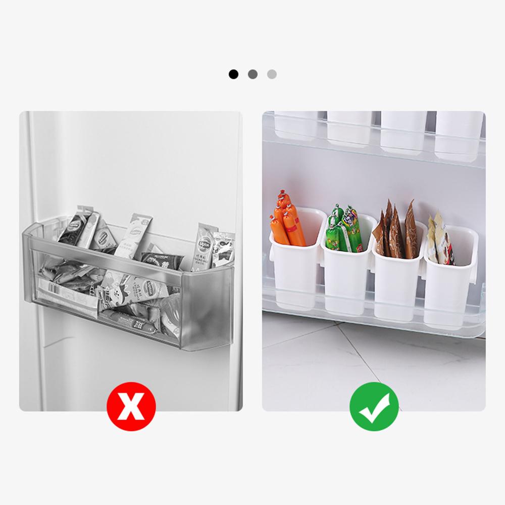 Kitchen Fruit Vegetables Food Storage Box Fridge Classification Organizer Rack Shelf Holder Refrigerator Special For Side Door