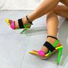 Liyke Summer Gladiator 11.5CM High Heels Party Dress Sandals Sexy Nightclub Stripper Shoes Women Pumps Buckle Strap Sandalias
