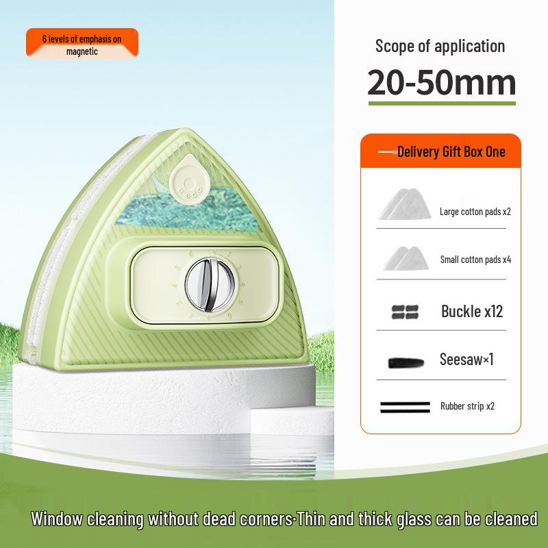 New Double-Sided Magnetic Window Cleaner - Thickened, Multi-Functional Glass Cleaning Tool for High-Rise Homes