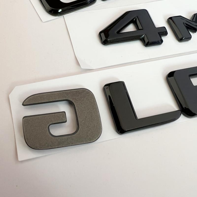 Car ABS Trunk Letters Logo Badge Emblem Decal Styling Sticker For Mercedes Benz GLE GLE53 GLE350 GLE400 GLE450 W166 W167 4 Matic