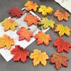 100Pcs Simulated Maple Leaf Autumn Courtyard Halloween Wedding Table Decoration Photography Props Homemade Flower Wreath