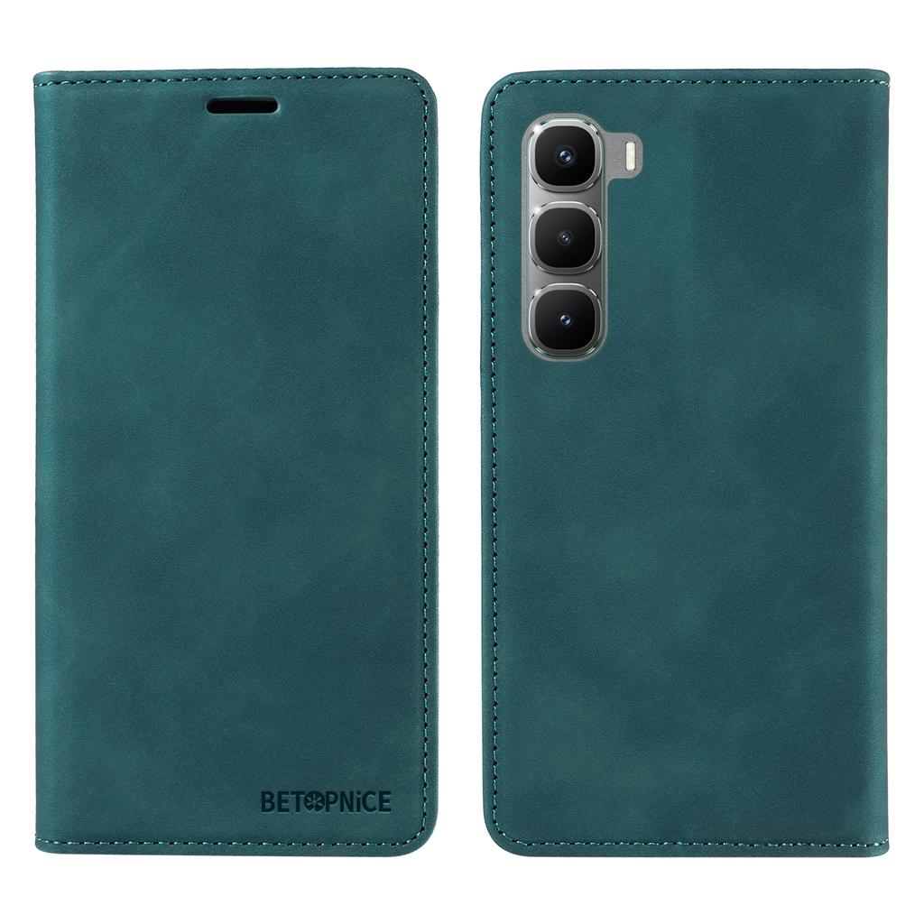 For Infinix Hot 60 Pro 4G Case BETOPNICE Magnetic Closure RFID Blocking Wallet Stand Leather Phone Cover