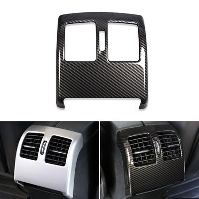 Car Styling Carbon Fiber Texture Rear Air Condition Outlet Frame Cover Trim For Mercedes Benz C Class W204 2008 - 2011 2012