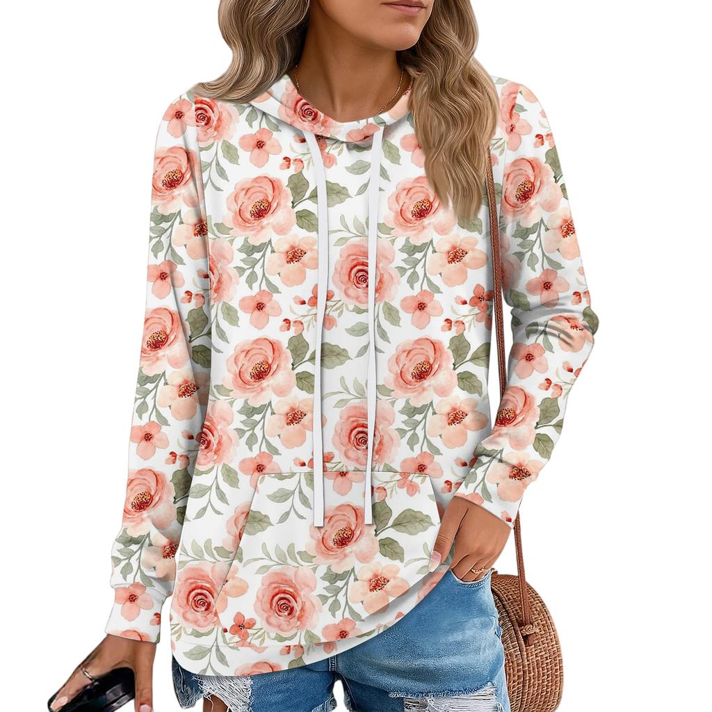Womens Pullover Hoodies Teen Girls Fashion Hooded Sweatshirt Womans Fall Tunic Top