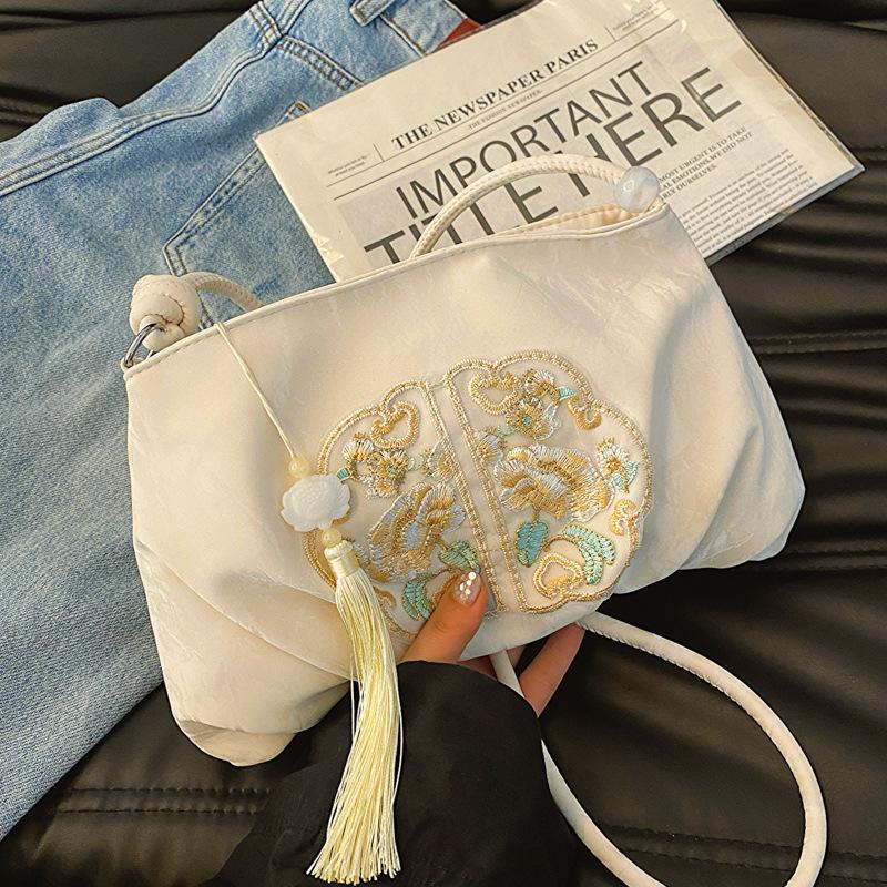 

Старинный стиль Новая китайская вышитая нитью сумка женская сумка новый нишевый дизайн этнический стиль кроссбоди одно плечо маленькая квадратная сумка