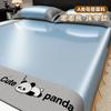 Cooling Ice Silk Mattress Cover Set with 2 Pillowcases, Breathable Summer Bed Sheet for Home Dorm, Soft Air-Conditioned Bed Mat