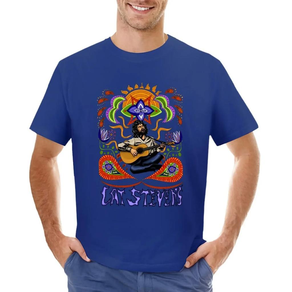 Cat Stevens T-shirt Short sleeve tee Blouse blanks graphic t-shirts big and tall