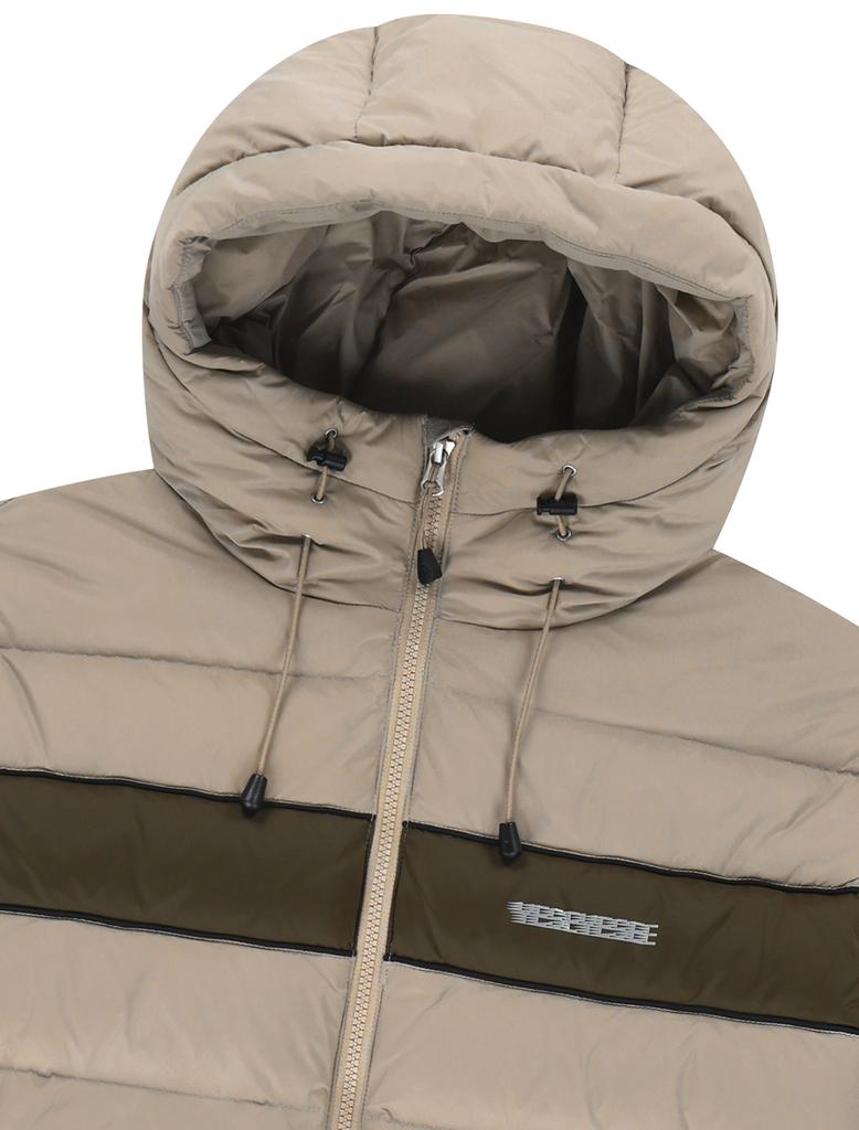 Yeseyesee Paneled Down Jacket Beige