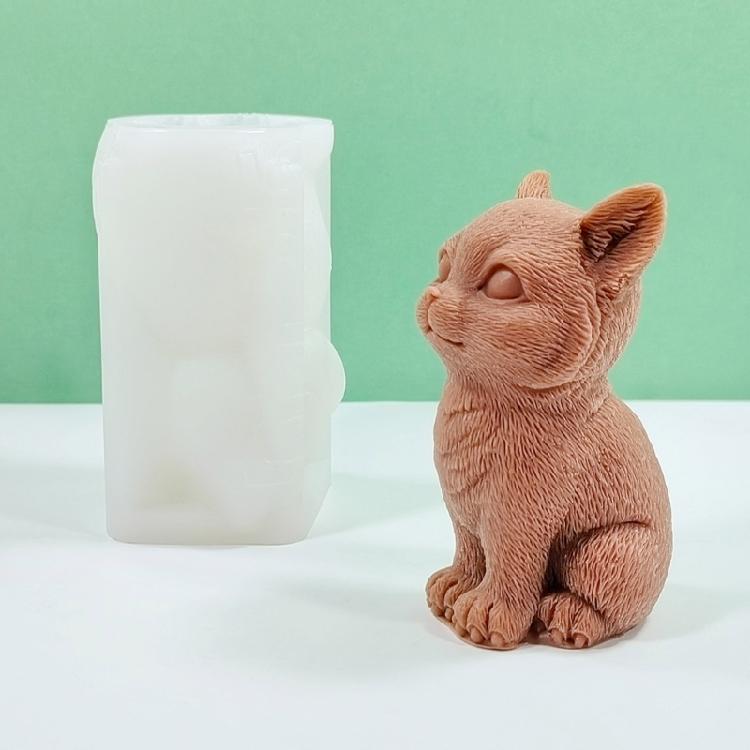 Sitting Cats Silicone Molds Cute Cats Candle Molds Scented Candle Casting Molds