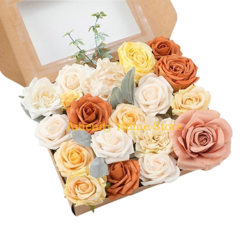 F26C Künstliche Blumen Basteln Kunstblumen Großhandel Seidenblumen Großhandel Leicht zu lernen DIY Bastelartikel für Hochzeitsfeier
