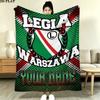 Custom Legia Warsaw Blanket, High quality Comfortable for All Seasons, Home Decor, Warmth and Comfort