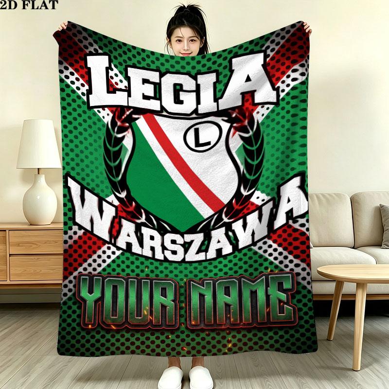 Custom Legia Warsaw Blanket, High quality Comfortable for All Seasons, Home Decor, Warmth and Comfort