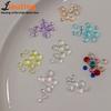 200 Buc Mărgele Colorate Mermaid Bubble pentru Unghii Accesorii Nail Art Diamante Semicirculare Plate Colorate Bomboană Decorare Unghii