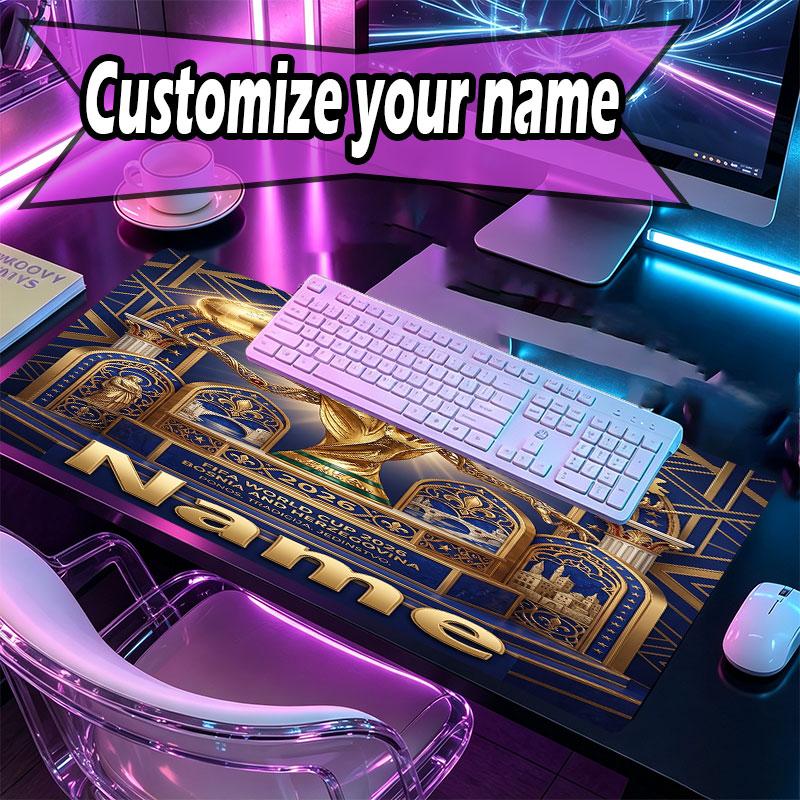 Personalizovaná podložka pod myš s motivem Real Madrid CF, Podložka na stůl pro notebook PC, Dekorativní podložka na stůl pro domácí klávesnici, Dárek