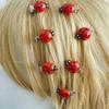 6PCS Ladybug Hair Clips Cute Barrettes for Girls Teens Women Hair Accessories Strong Hold Hairpin for Daily Use Parties
