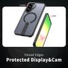 For Samsung Galaxy A36 5G Magnetic Case Kickstand Grid Texture TPU PC Phone Back Cover
