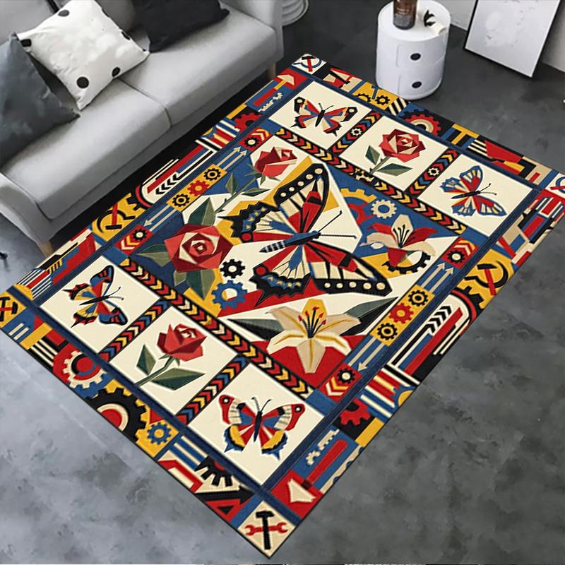 

2025 New Butterfly Decoration Carpet Rug for Living Room Bedroom Home Sofa Decoration,Kids play Non-slip Floor Mat31 40x60cm( 15x23in )