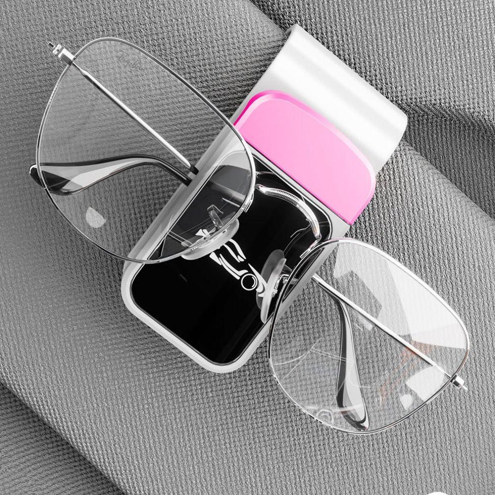 Shock-proof Car Glasses Clip Press Switch Automotive Hanger Sun Visor Mount