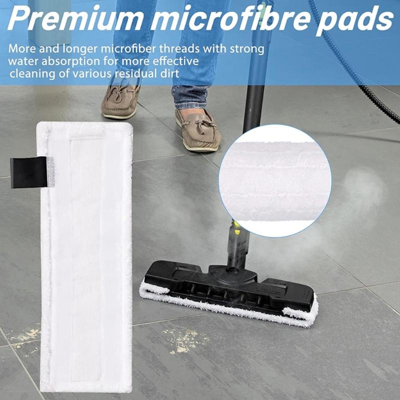 Set of 14 Microfibre Floor Cloth Cover Colour Round Brush Effective Cleaning for SC1 SC5 SC7 Steam Cleaner Floor Nozzle