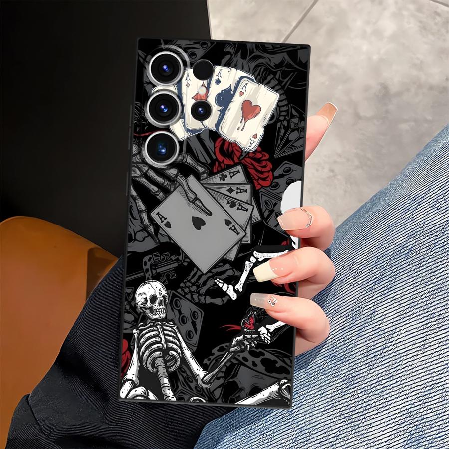 

Готический скелетный чехол для Samsung Galaxy S26 Ultra S10 S9 S24 Note 20 8 9 10 S25 Plus S21 FE S23 S20 Ultra Funda Чехол для телефона Galaxy S22 Ultra 5G