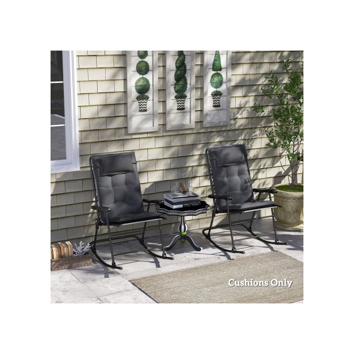 Coussins pour meubles de jardin - MUVOE - Set de 2 - Imperméables - Design tufté - 50x116x5 cm