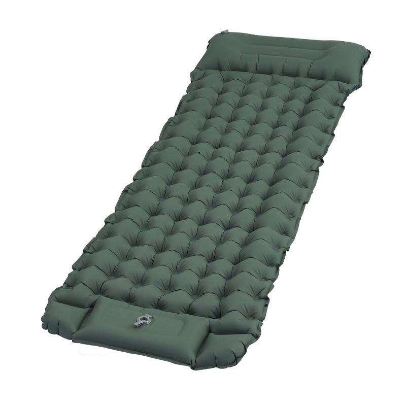 

Открытый надувной матрас легкий переносной кемпинг влагостойкий дорожный автомобильный надувной матрас для сна кемпинг 200x70x10cm армия зеленый