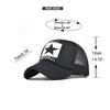 Outdoor Pentagram Baseball Cap Printed Breathable Mesh Cap Adjustable Men And Women