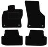 Czarne welurowe dywaniki podłogowe do: Seat Arona crossover (2017-)