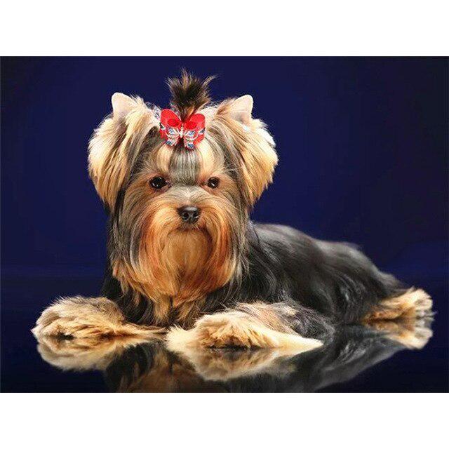 DIY 5D diamantová malba pes Křížkový steh Diamantové vyšívání Prodej Zvířecí mozaika Kamínky Obrázky