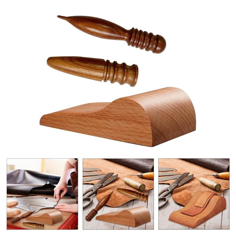 Leather Polished Rod Leather Burnisher Leatherworking Accessories Leather Polished Grinding Craft Tool for Crafting