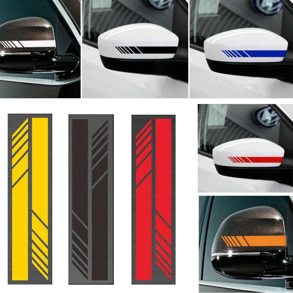 2pcs Car Side Rear View Mirror Stripes Stickers for Car Decor Rearview Mirror Car Exterior Stickers Styling Car Accessories