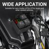 3 Way 12V Waterproof Relay Box Pre-Wired Fuse and Relay Box 3x4 Pin 40A Relay and 3 ATC/ATO Blade Fuse for Automotive Cars Truck