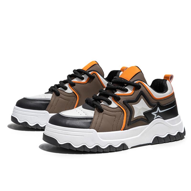 Men's Shoes Wild Casual Board Shoes Niche Youth Sports Increase Small White Shoes