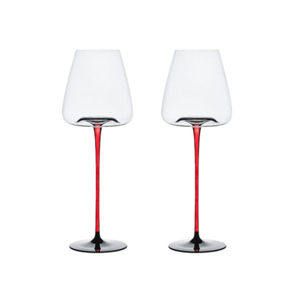 2pcs Hand-blown Champagne Goblet European Style Red Wine Cup Bar Tool Crystal Red Wine Glasses  Gift