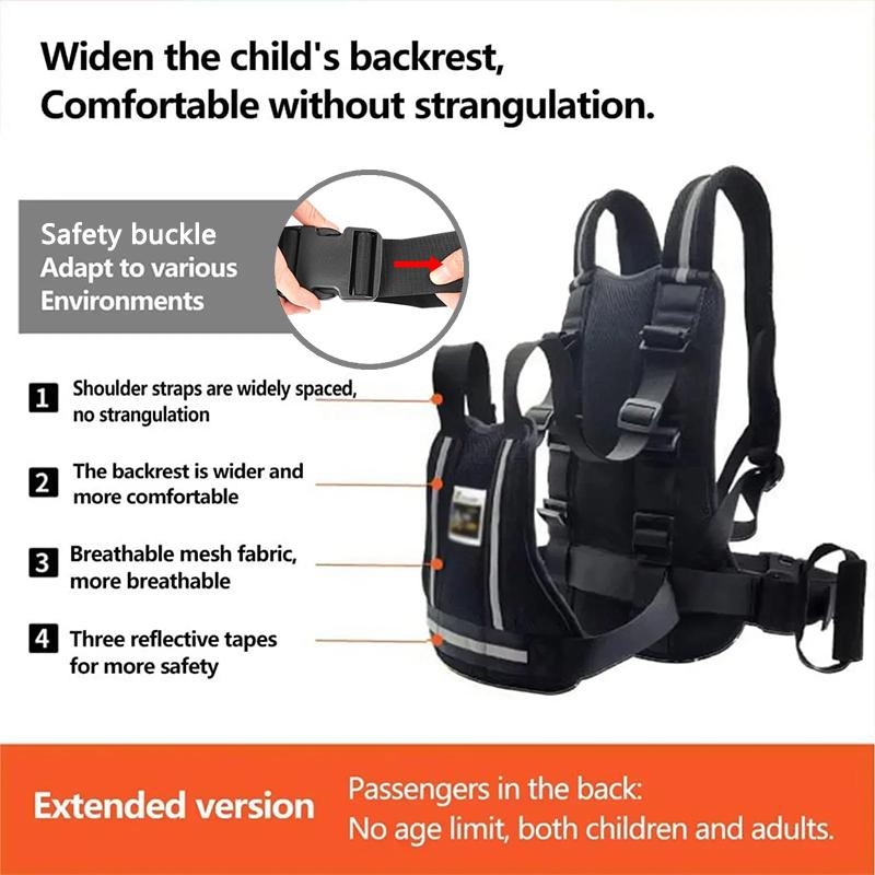 Säkerhetsbälte för motorcykel för barn Justerbar barnsele Anti-fall Barnsätesbälte för motorcykel Cykel Säkerhetsbälte