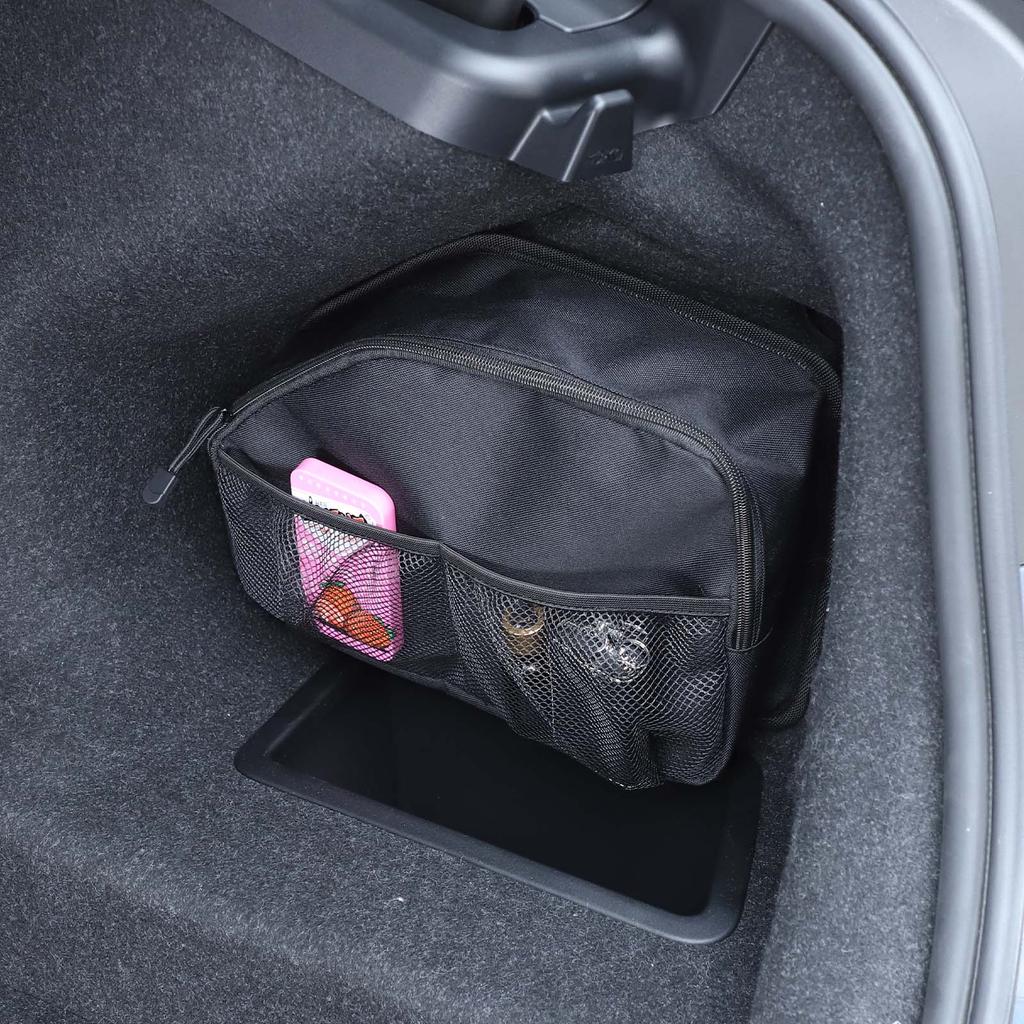 Car Trunk Storage Bag Large Capacity Multifunctional Cargo Organizer Bag For BMW 5 Series G60 2025+ Stowing Tidying Accessories