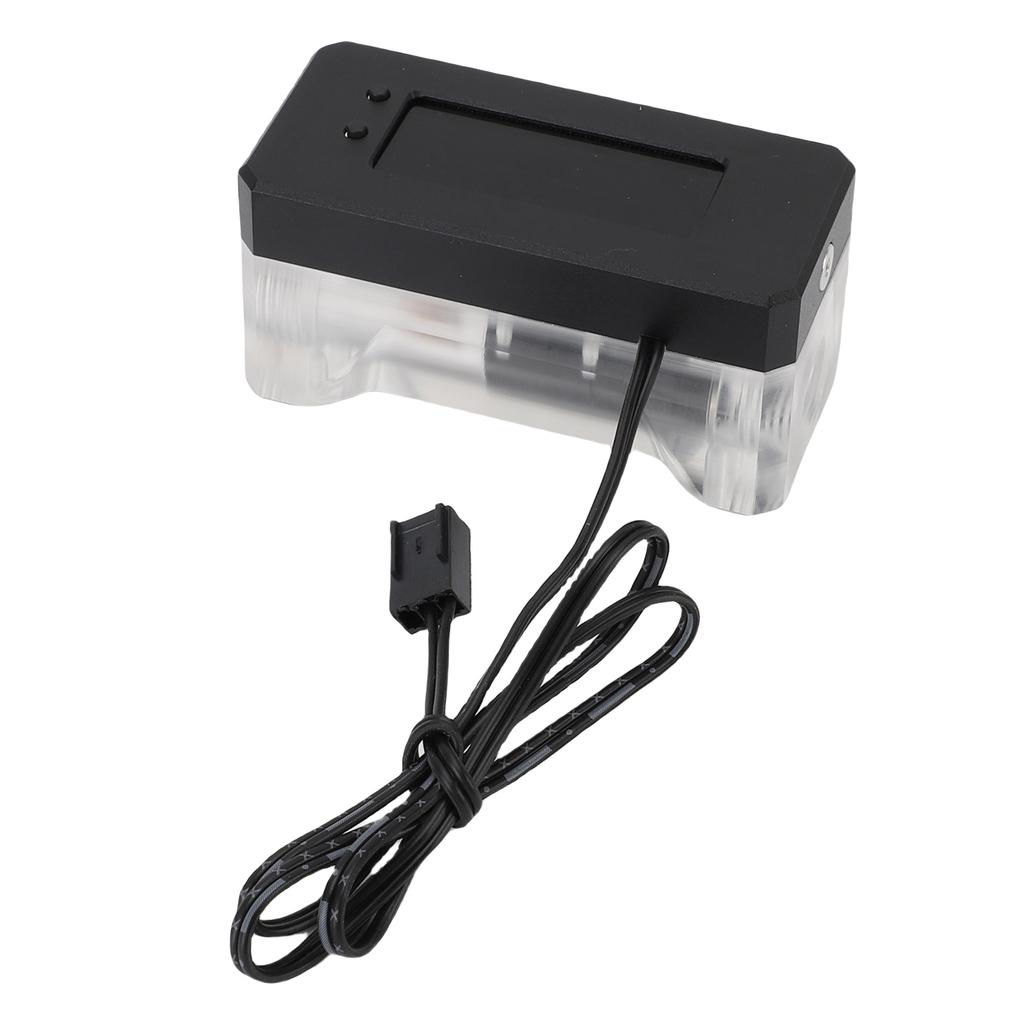Water Cooling Flow Meter Alarm Multifunctional Aluminum Alloy and Acrylic High Temperature Low RPM Electronic Water